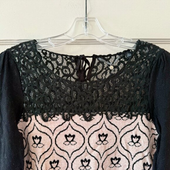 Anthropologie | Lace Topped Sweater - Picture 4 of 12